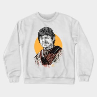 Charles Bronson - An illustration by Paul Cemmick Crewneck Sweatshirt